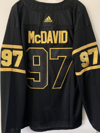Connor Mcdavid Edmonton Oilers jersey ELITE BLACK (New) XL