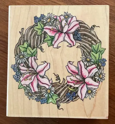 Wood Mounted LARGE RUBBER STAMPS For Card Making-Gr8 Condition, View more