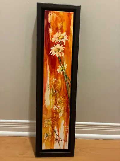 Aquarelle encadrée d’Hélène Charland - Les joyeuses 2010 20 x 4, View more