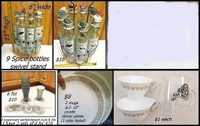 fancy spice rack$10 / tea cups / travel mugs / glasses / corelle