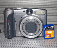 Canon Powershot A710 IS Digital Camera 7.1mp, 1GB Card