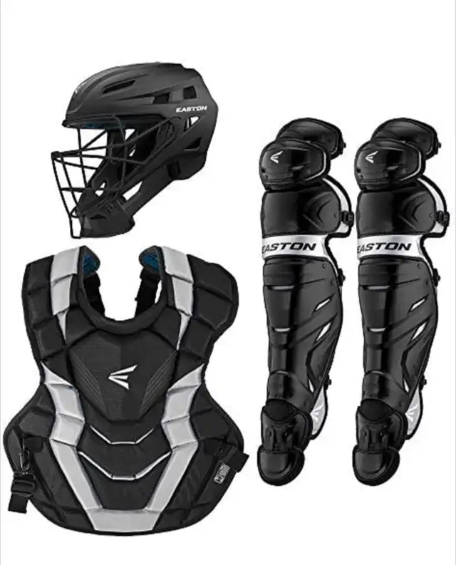 NEW Easton Elite X Catchers Gear Black/Silver in Baseball & Softball in Oakville / Halton Region - Image 2