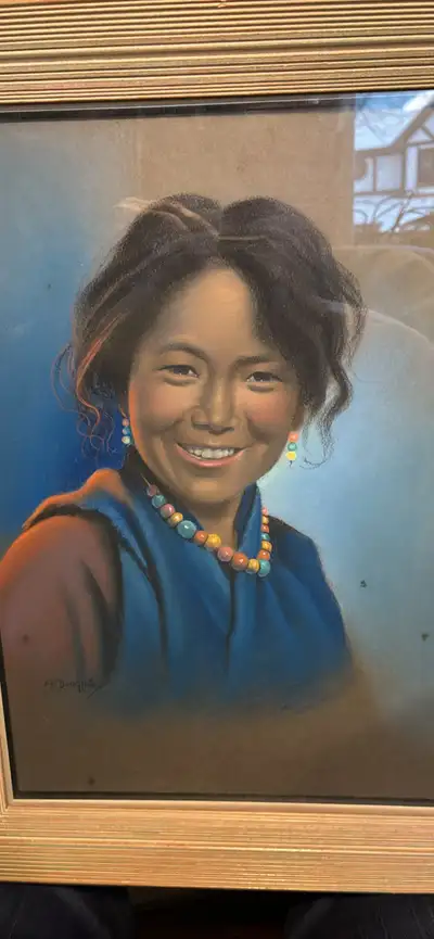 Original Goray Douglas Portrait: "Tibetan Girl", View more