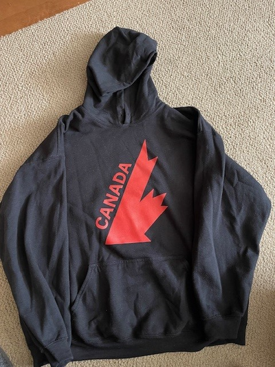 Men's Black Canada Hoodie -  Size XL, View more