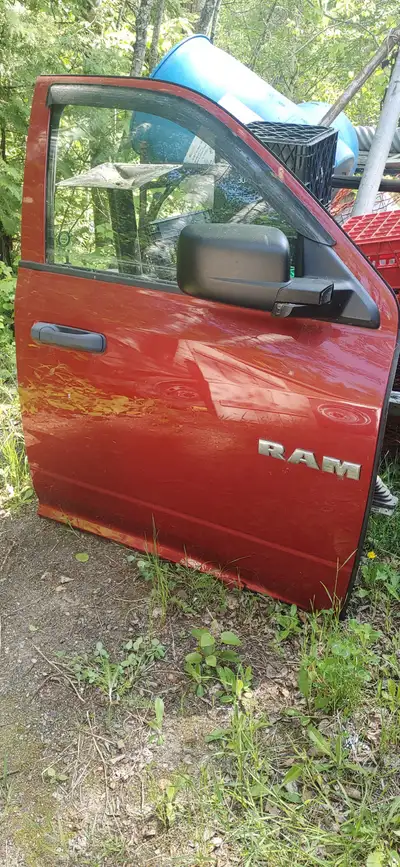 Three doors two front complete ( mirrors attached) and one rear passenger side from 2010 Dodge Ram t...