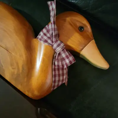Hand-made Wooden Duck Sign Art, View more