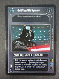 Darth Vader with Lightsaber SWCCG Enhanced Star Wars