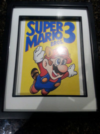 Cadre Super mario bros 3,cadre de geek,artdeco,jeux Mario Bros 3