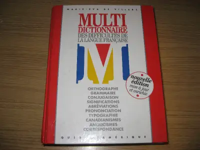 DICTIONNAIRES DIFFICULTÉS ET APPRENTISSAGE FRANÇAIS & ANGLAIS, View more