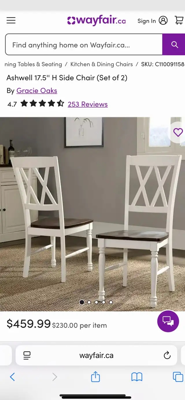 NEW 2 Ashwell Wood Dining Chairs    in Chairs & Recliners in London - Image 11