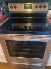 Stainless steel glass top  oven 