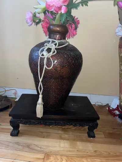 Flower vase with stand set house decor/vase avec base décoratif , View more