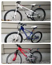 Three great kids bikes 24" tires Trek KHS see as for details etc