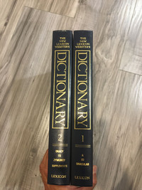 Double Webster’s Dictionary Set 