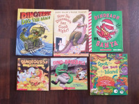 6 Dinosaur themed kid books