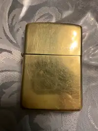 1985 Zippo solid brass lighter