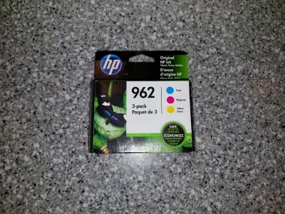 Genuine HP 962 ink - 3 PACK - Cyan/Magenta/Yellow (sealed), View more