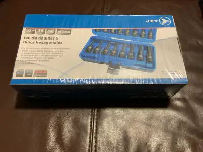 I am selling a new JET hex bit impact socket set. This set contains all popular sizes of hex bit pow...