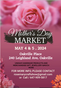 Vendors wanted annual Mother’s Day market Handmade 