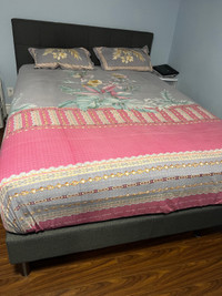 Queen Bed and  mattress 