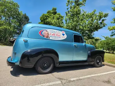 1947 Chevy Panel Truck For Sale. Gorgeous Baby Blue Paint Coat. Driven Only in Good Weather. No Rust...