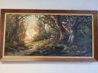 Tableau peinture sur toile: La forêt