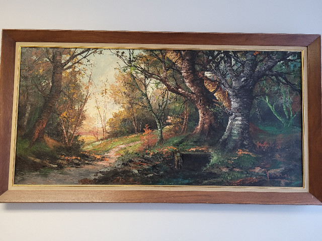 Tableau peinture sur toile: La forêt dans Art et objets de collection  à Ville de Montréal