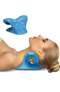 Neck and Shoulder Relaxer, Neck Stretcher Chiropractic Pillow