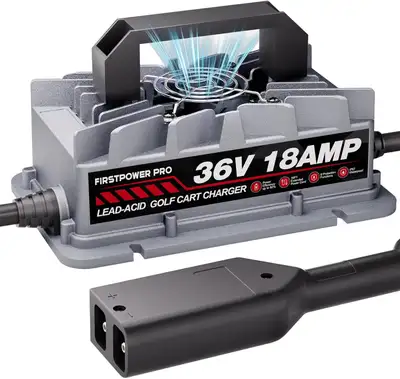 NEUF: Chargeur batterie voiturettes de golf EZGO TXT 18 A 36 V, View more