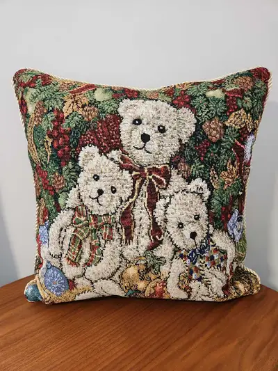 Teddy Bear Tapestry Pillow (New!), View more