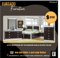 Ref. 0001- 6 PCS BEDROOM SET AVAILABLE IN DIFFERENT COLORS