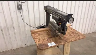 Sears model radial arm saw. I have a few blades. Can be used for cross cuts or ripping. Can also be...