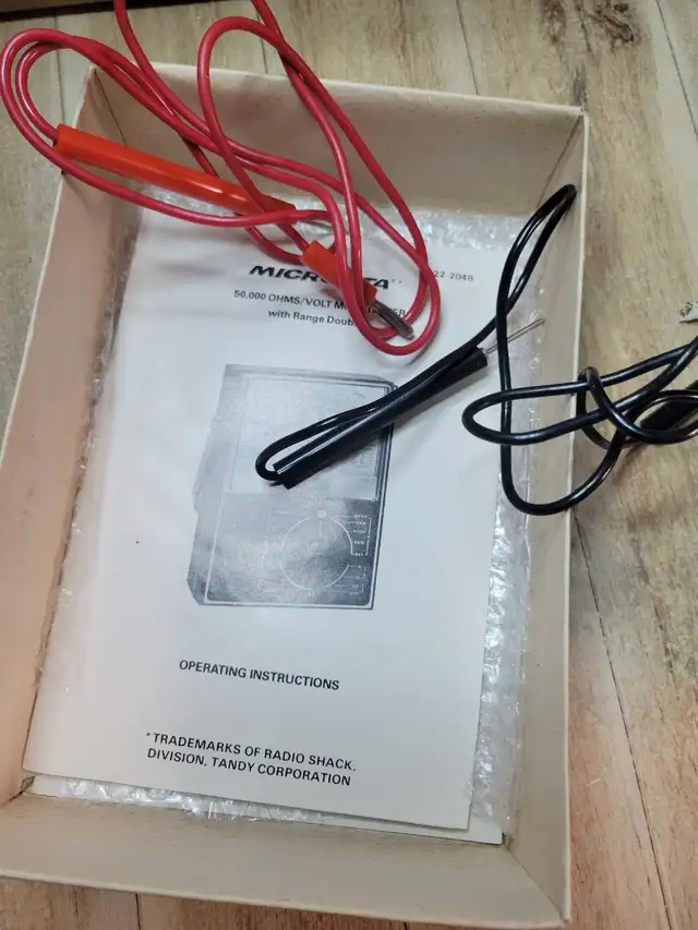 Vintage Micronta Multimeter Multitester.  Like new in box 63683058306947124