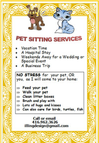 Pet sitting