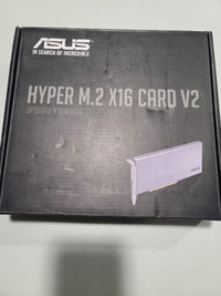 ASUS Hyper M.2 X16 Card PCIe 3 Expansion