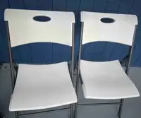Set of two Lifetime folding chairs 