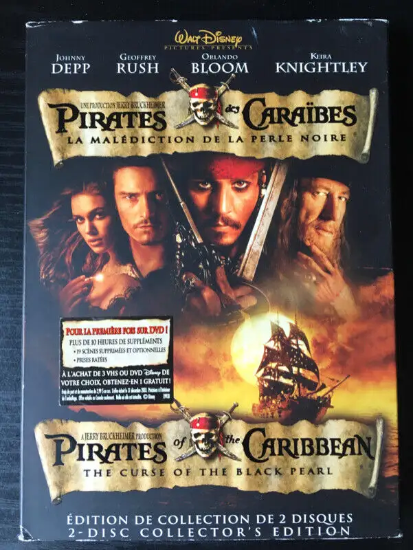 DVD - Pirates of the Caribbean - The Curse of the Black Pearl in CDs, DVDs & Blu-ray in City of Montréal - Image 2