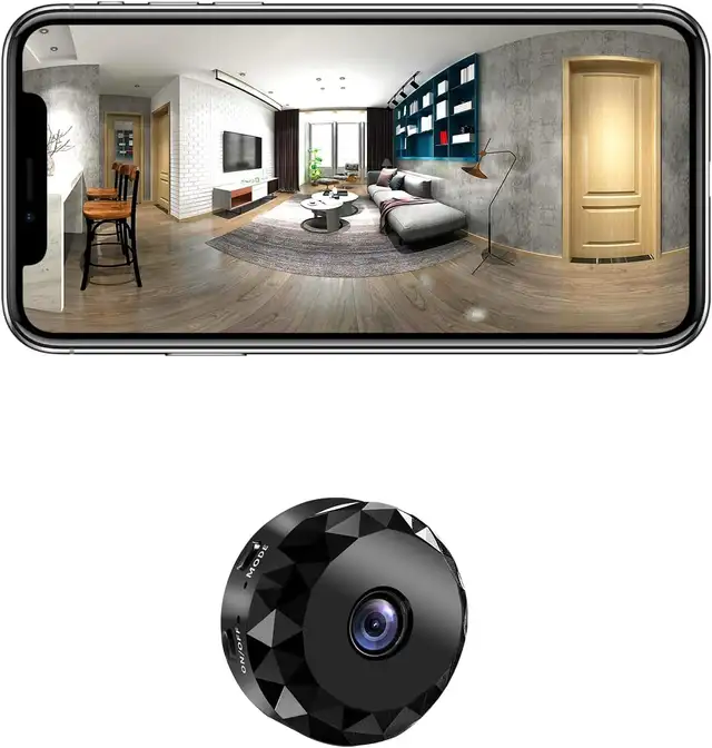 Spy Hidden Camera 1080P WiFi Mini Wireless Home Security - Black