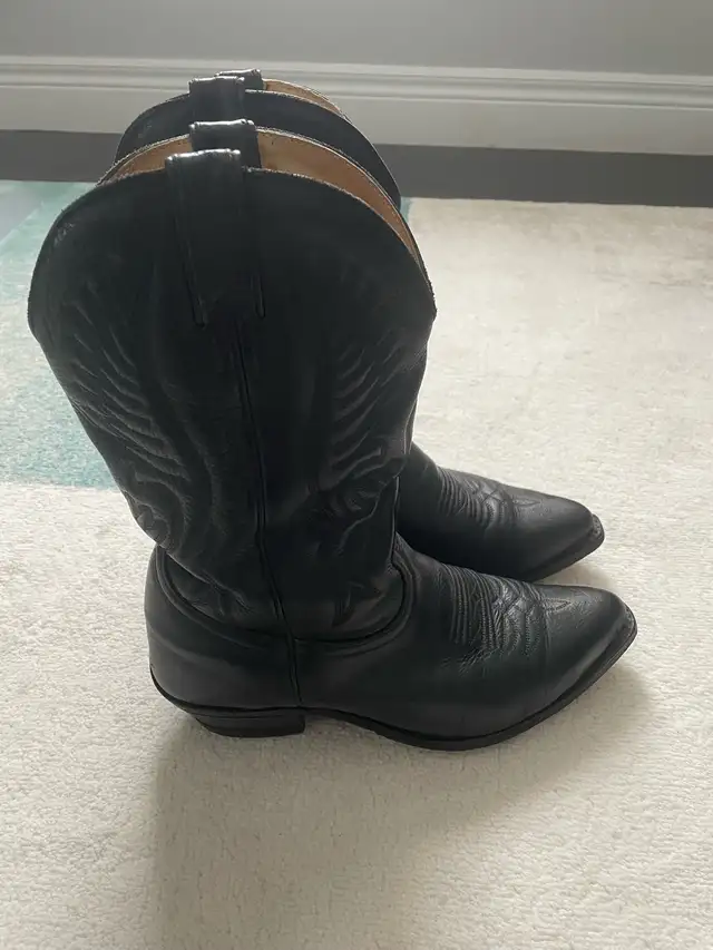 Boulet Western Boots – Model 1866, Size 9, Width 3E (Extra Wide) in Men's Shoes in Oakville / Halton Region - Image 4