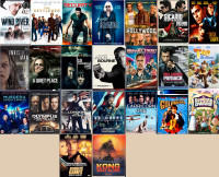 DVD Movies For Sale Discs only No cases and some Digital Codes