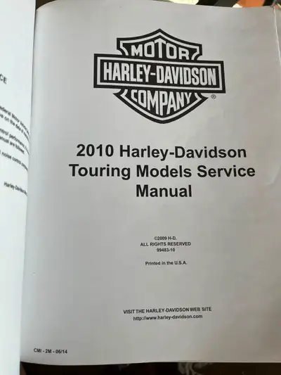 2010 Harley Davidson repair/service manual for touring models