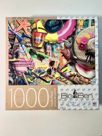 1000 Piece Puzzle - The Beach, View more