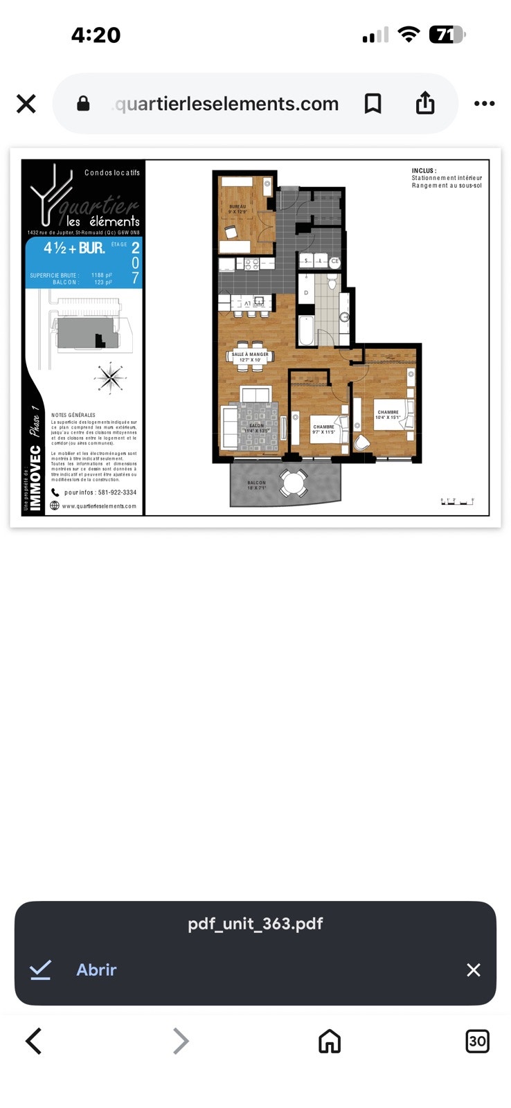 ✨ CESSION DE BAIL – SUPERBE CONDO 4 ½  et plus — photo 1