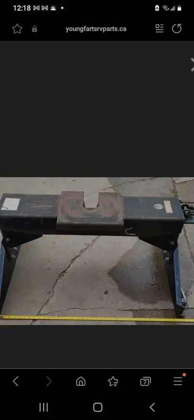 5th wheel attachment for sale welded to custom frame to fit in you 4x8 truck bed Contact Dylan for a...