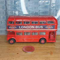 London "Glorious Britain - Route 74" Double Decker Bus - $15.00