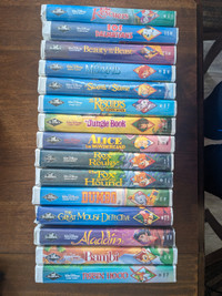Classic 15 Black Diamond Disney VHS Set