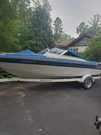 1987 GREW 16.5ft Boat with Trailer - 4.3L OMC