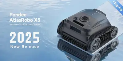 Pondee Cordless Robotic Pool Vacuum Cleaner, View more