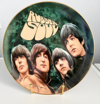 Beatles Rubber Soul Plate From Delphi Collection with Stand