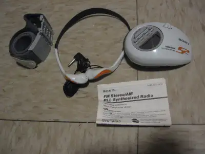 Sony S2 Walkman SRF-M85 Radio Mega Bass AM FM Weather w Armband, View more